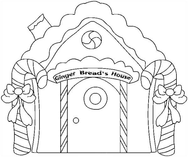 600x501 Gingerbread House Coloring Pages Gingerbread House