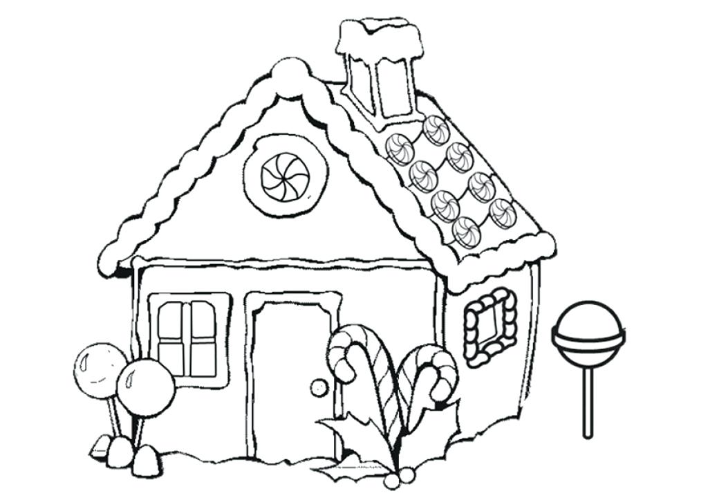 1024x723 Coloring Pages House Very Attractive Gingerbread House Coloring