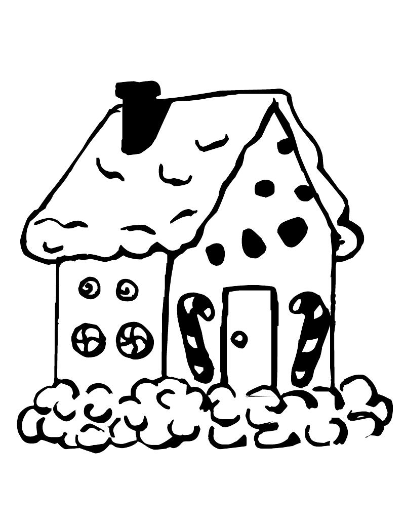 800x1035 Gingerbread Clipart Coloring Page