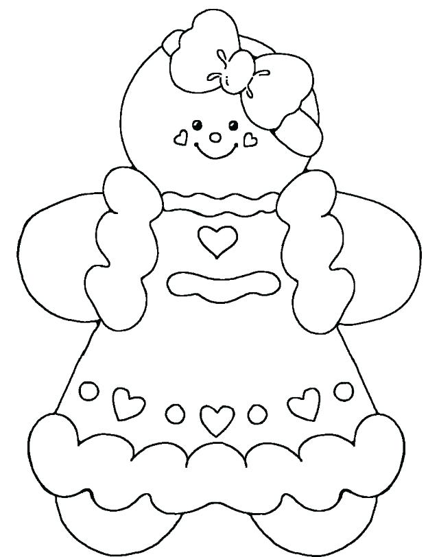 640x812 Ginger Bread Man Coloring Page Gingerbread Man Color Page