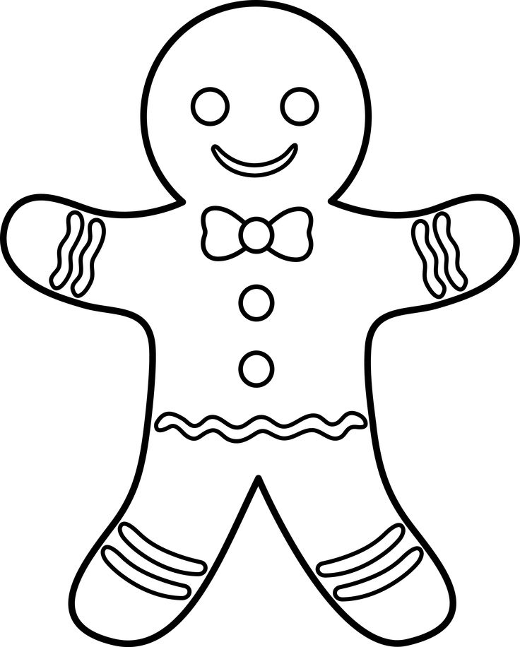 736x916 Gingerbread Man Coloring Pages
