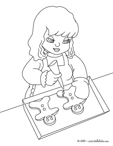 364x470 Gingerbread Man Coloring Pages