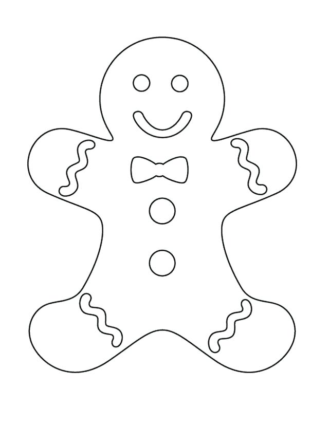 640x827 Gingerbread Man Color Page Kids Gingerbread Man Coloring Pages