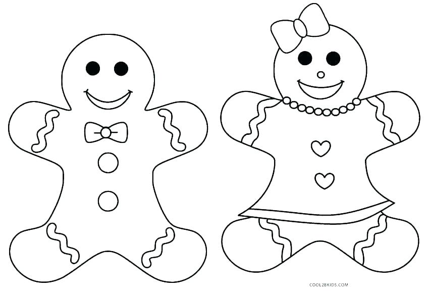 850x584 Gingerbread Man Coloring Pages Story