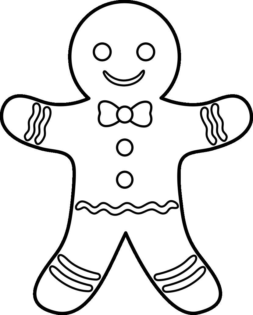 830x1033 Surprise Gingerbread Man Coloring Sheets Page Free Printable Pages