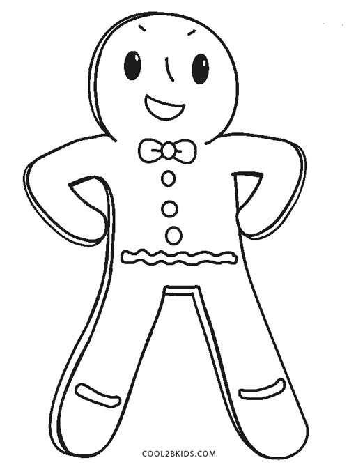501x670 Free Printable Gingerbread Man Coloring Pages For Kids Cool2bkids