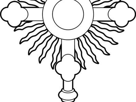 440x330 36 Monstrance Coloring Page, Monstrance Coloring Page Coloring