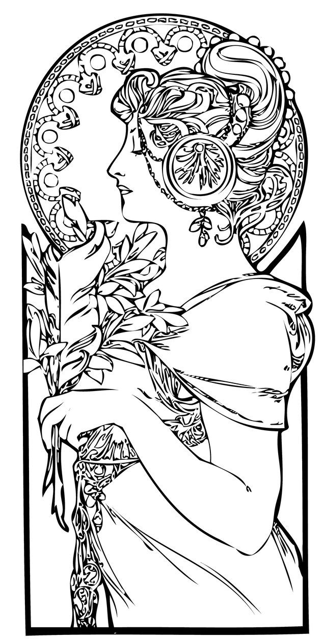636x1255 Art Artist Coloring Page