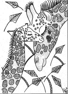236x324 Giraffe Coloring Page