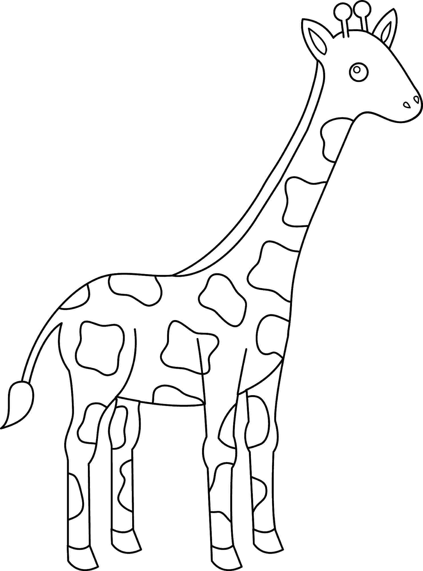 1482x2000 Complete Giraffe Coloring Sheets Free Pages