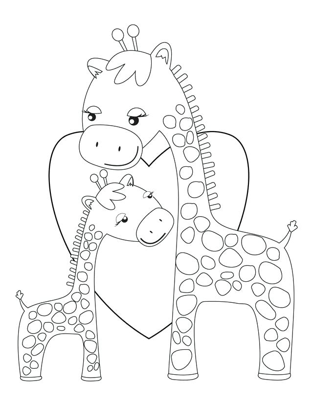 640x828 Giraffes Coloring Pages Critter And Cartoon Coloring Pages Giraffe