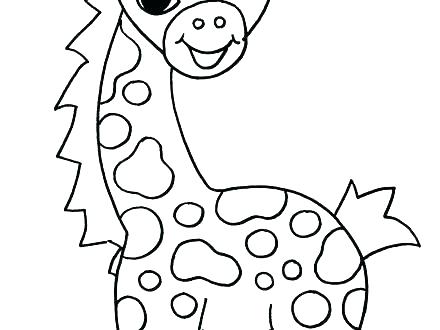 440x330 Giraffe Coloring Pages Baby Giraffe Coloring Pages Coloring Sheets