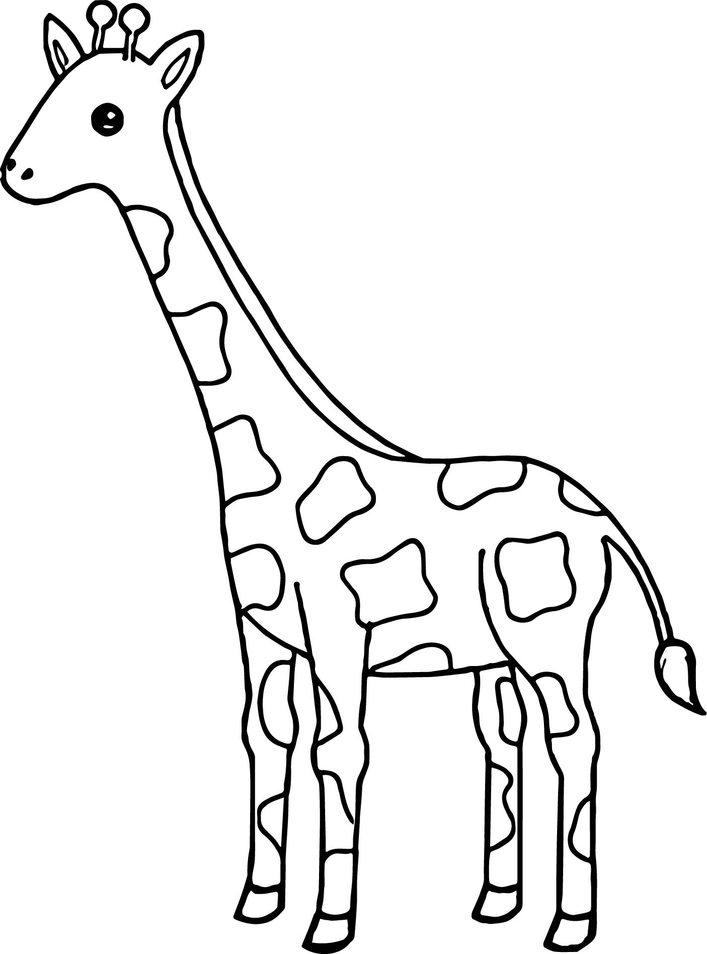 1405x1895 Giraffes Coloring Pages. Giraffe Eating Banana Coloring Page Free