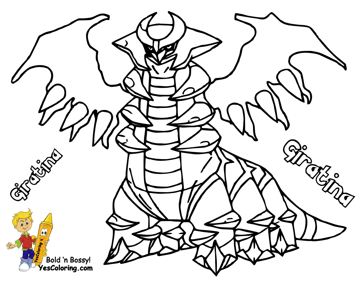 Giratina Coloring Page