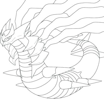 430x407 Giratina Coloring Pages In Origin Form From Pokemon Giratina