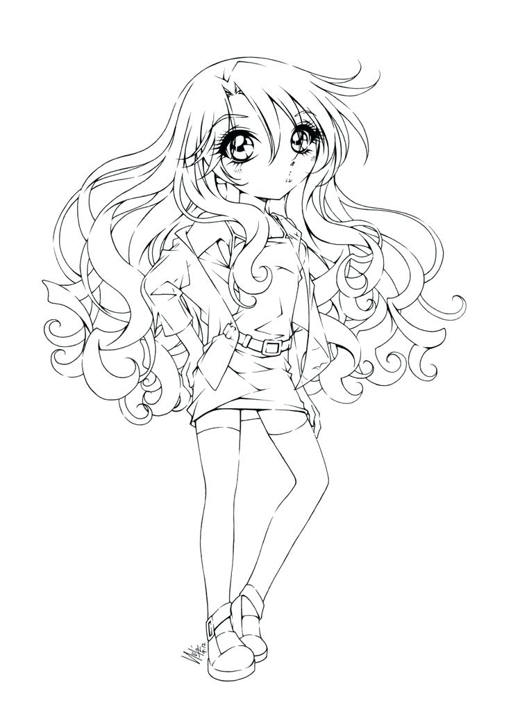 736x1037 Anime Angel Coloring Pages Free Printable Anime Coloring Pages