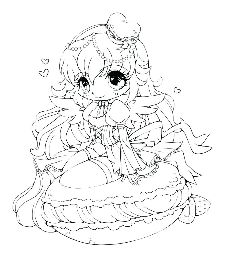 Girl Anime Coloring Pages