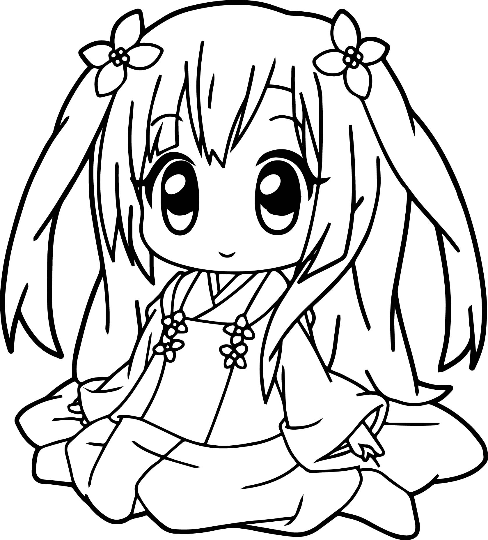 1677x1854 Anime Girl Coloring Pages Printable Coloring Pages