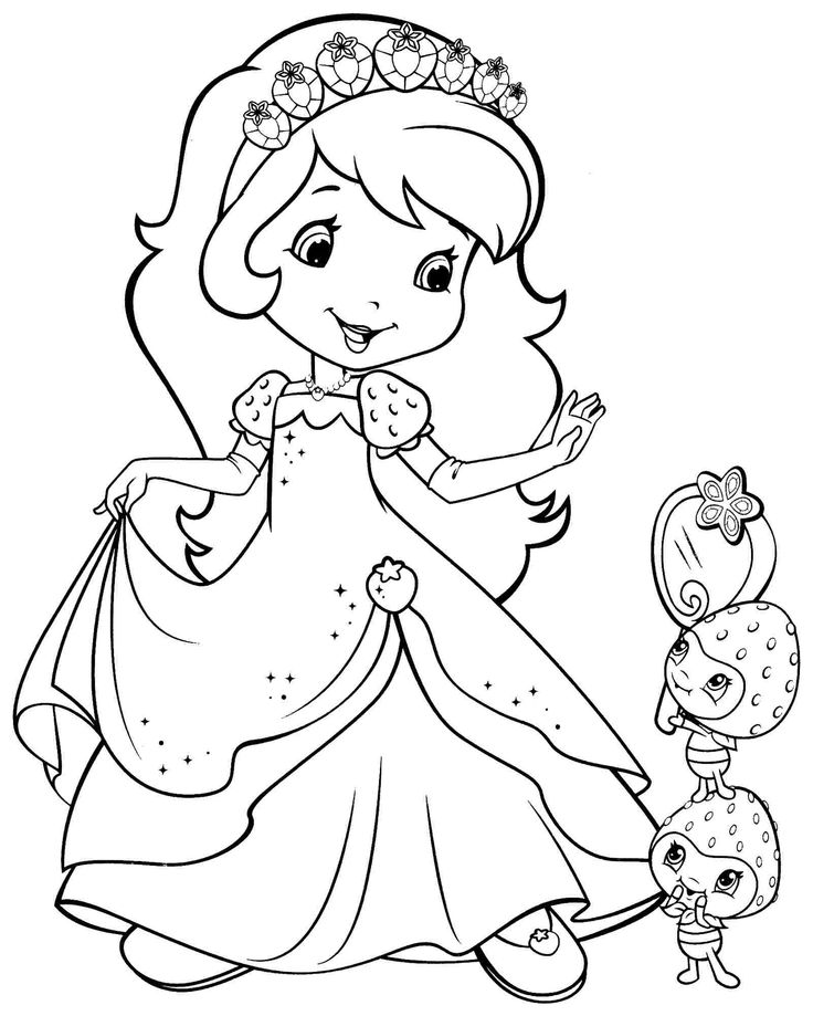 Girl Cartoon Coloring Pages