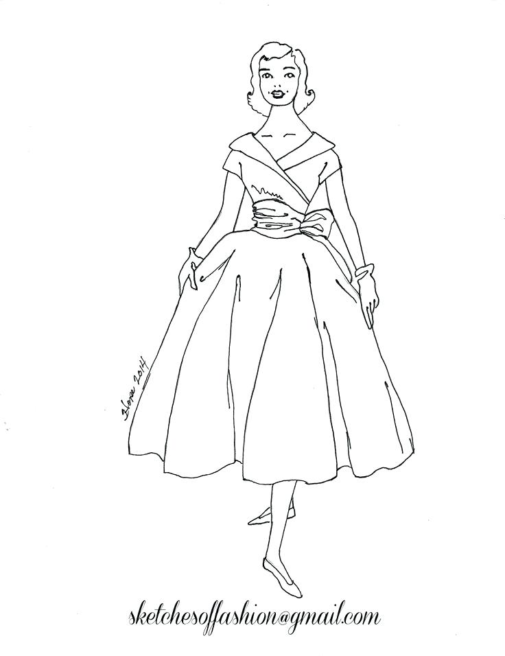 736x956 Coloring Pages Fashion Teenager Fashion Coloring Page Free