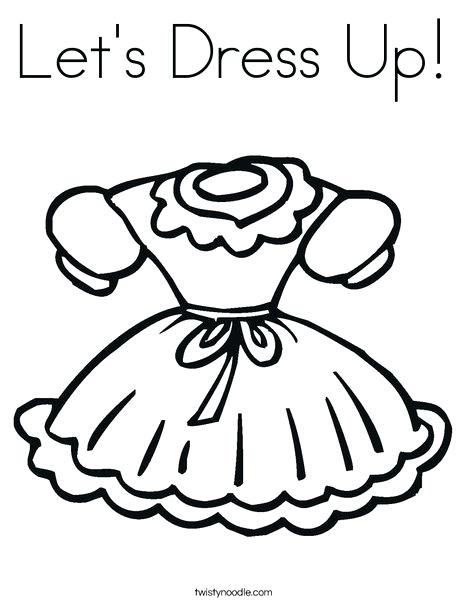 468x605 Dress Up Coloring Pages Little Girl Dress Coloring Page Clothes