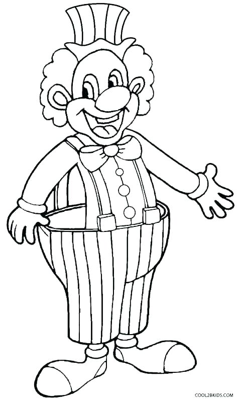480x799 Clown Color Pages