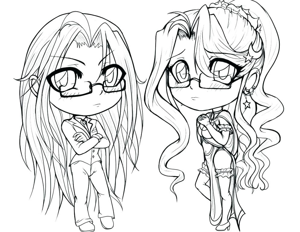 994x768 Anime Girl Coloring Pages Printable Cute For Girls Kids Cool