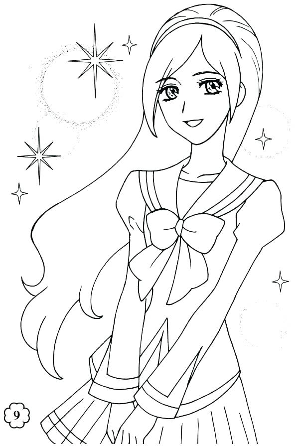 600x895 American Girl Coloring Pages Girl Coloring Pages Free Prettiest