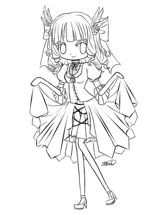 564x752 20 Chibi Girl Coloring Pages Pictures Free Coloring Pages