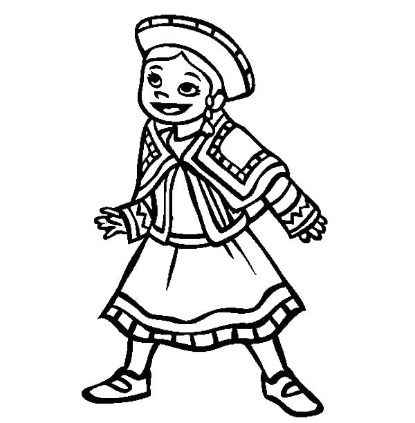 600x612 Girl Pictures To Color Coloring Book Pages Colored For Reading