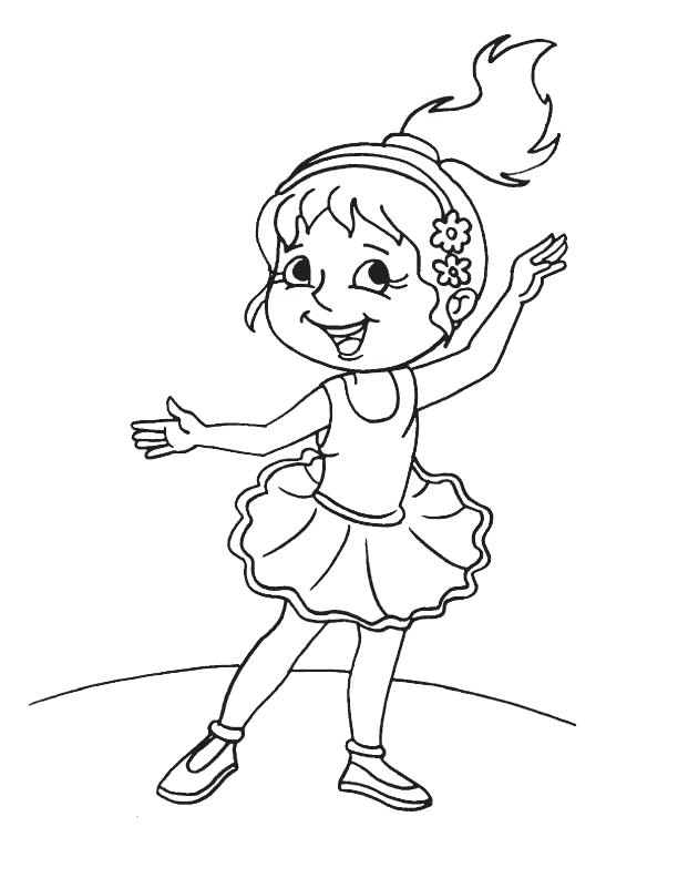 612x792 Dancer Coloring Pages Cute Girl Ballet Dancer Coloring Page