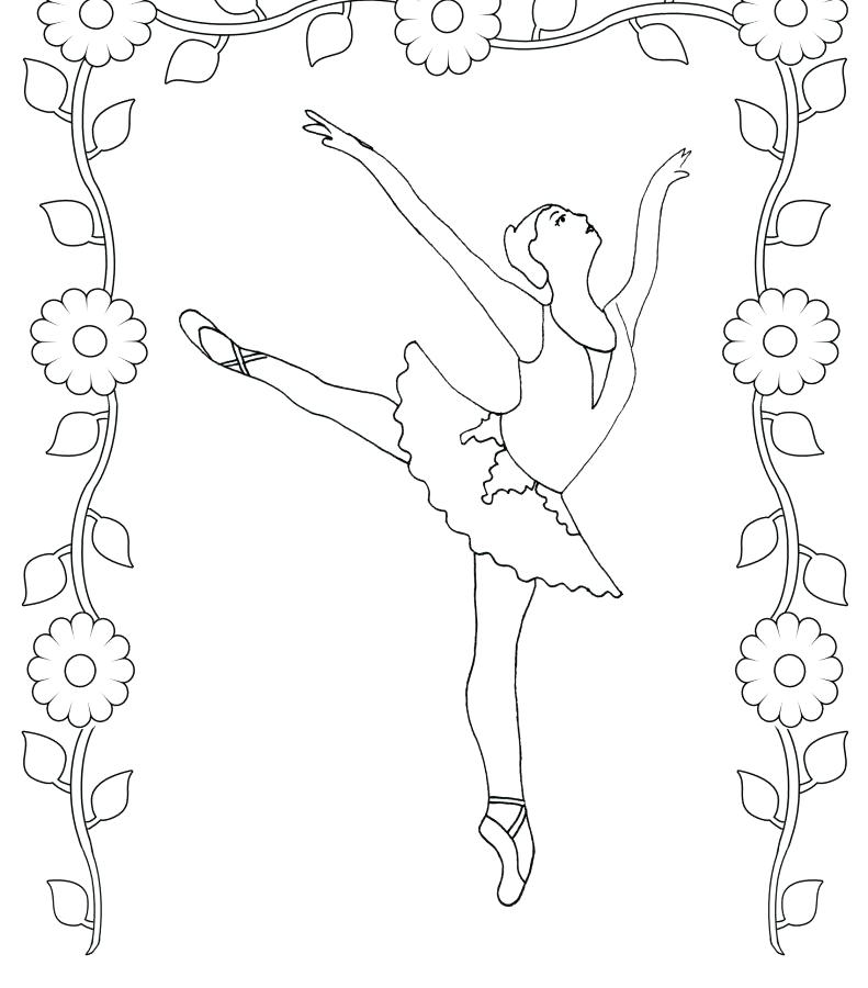 791x900 Dancer Coloring Pages Cute Girl Ballet Dancer Coloring Page Dancer