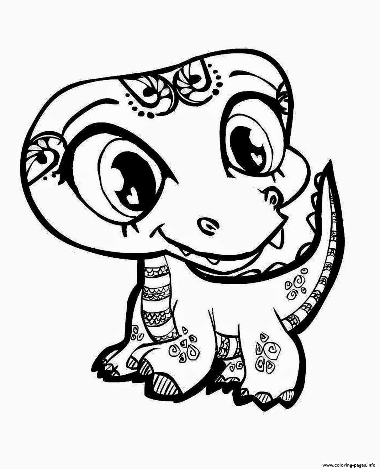 Girl Dinosaur Coloring Pages