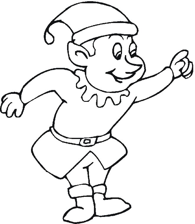 660x759 Christmas Gnome Coloring Page Girl Elf Pages