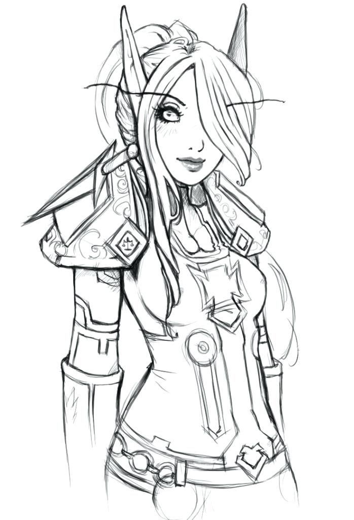 698x1024 Printable Girl Elf Coloring Pages Kids Coloring Elves Coloring