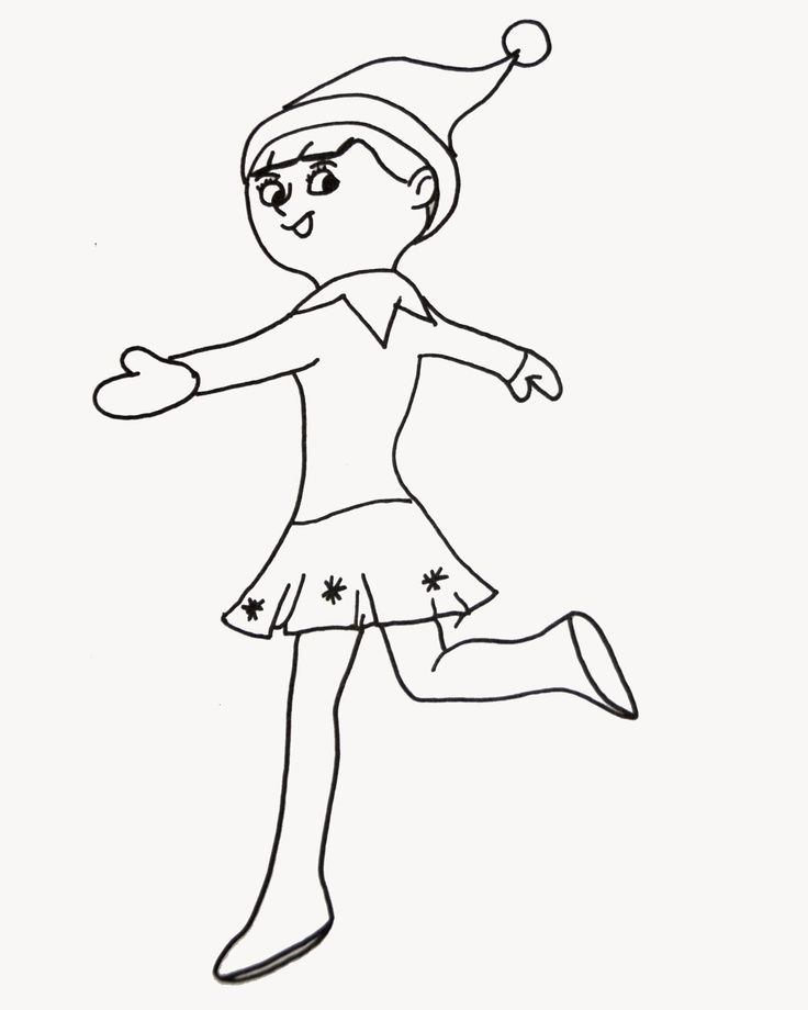 736x920 Elf On The Shelf Coloring Pages Inspiring Crafts