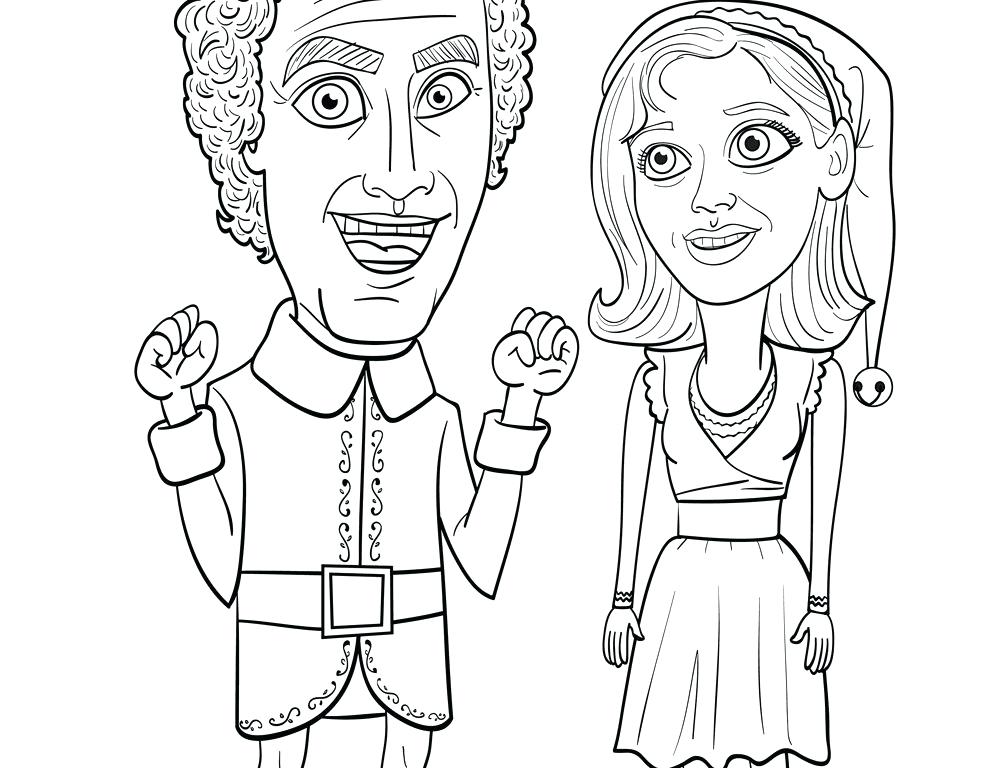 1000x768 Elf Shelf Coloring Page On The Color Pages Buddy Made Toys Print E