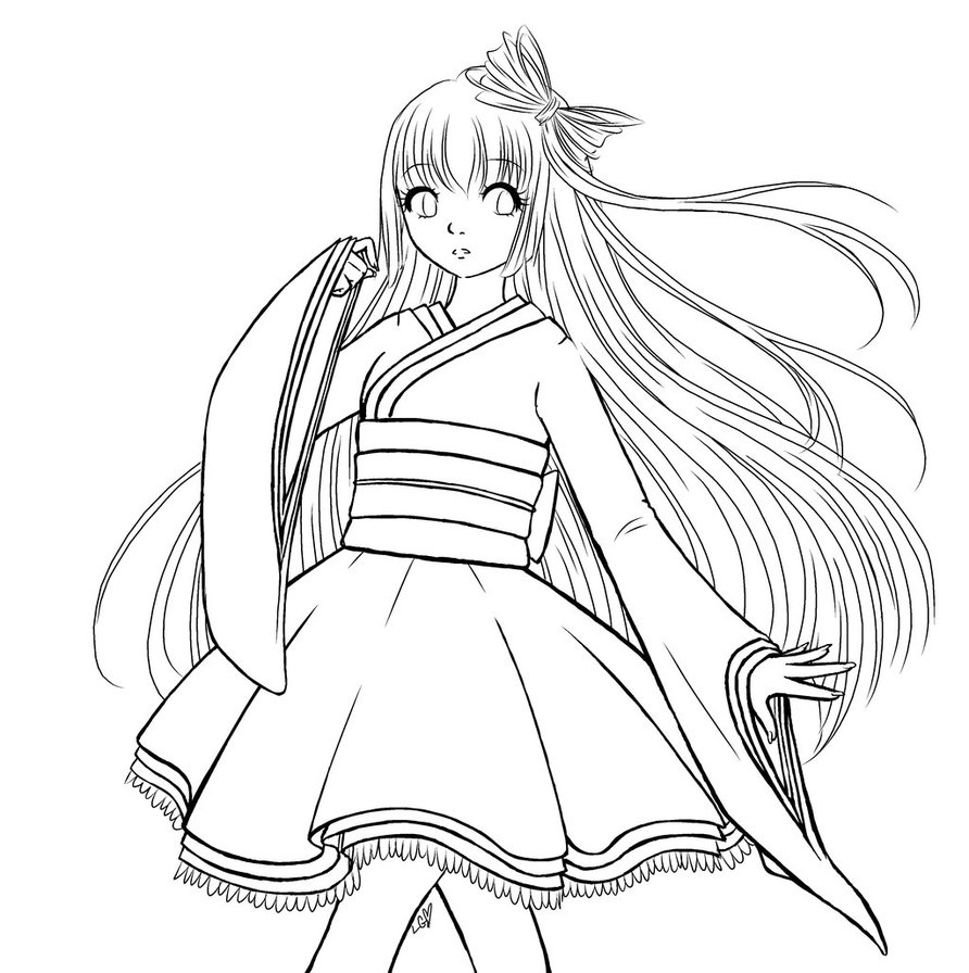 892x896 Coloring Pages Of Girl With Long Hair ~ Best Ideas For Printable