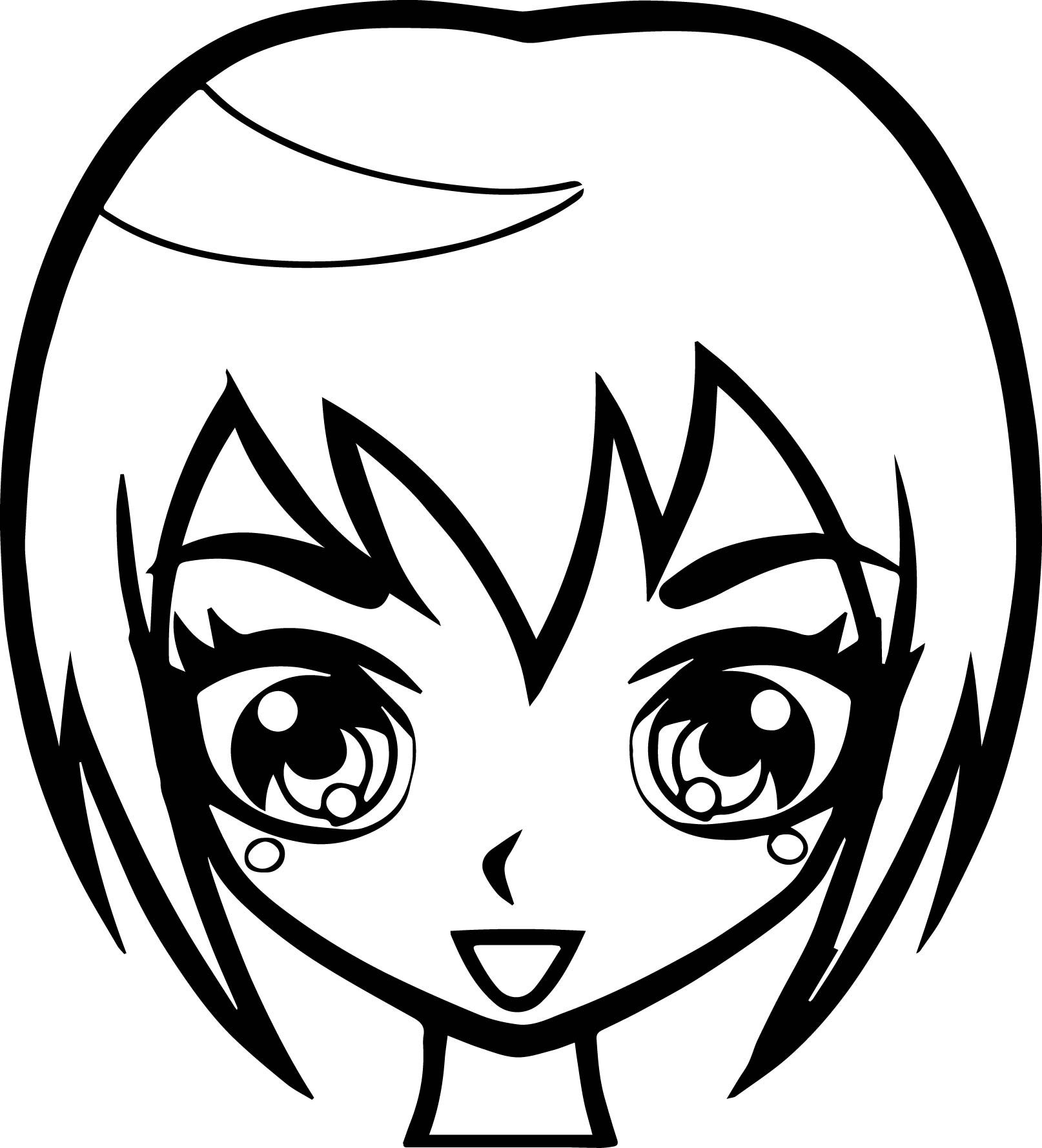 1614x1779 Girl Hair Coloring Pages Fresh Manga Short Hair Girl Face Coloring