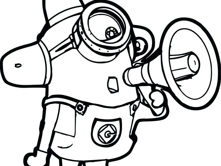 728x546 Despicable Me 2 Evil Minion Coloring Pages Online Page Minions