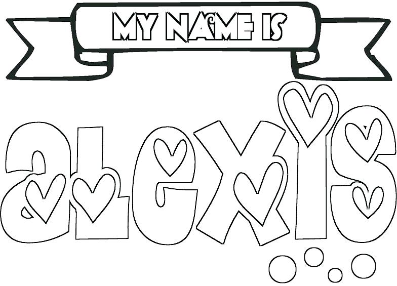 784x565 Coloring Pages Girls Names Name Coloring Pages To Print Best Ideas