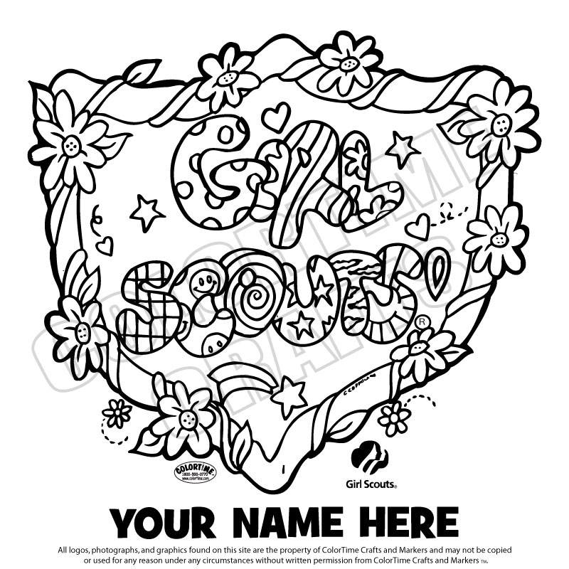 800x800 Girl Scouts Coloring Pages Free Coloring