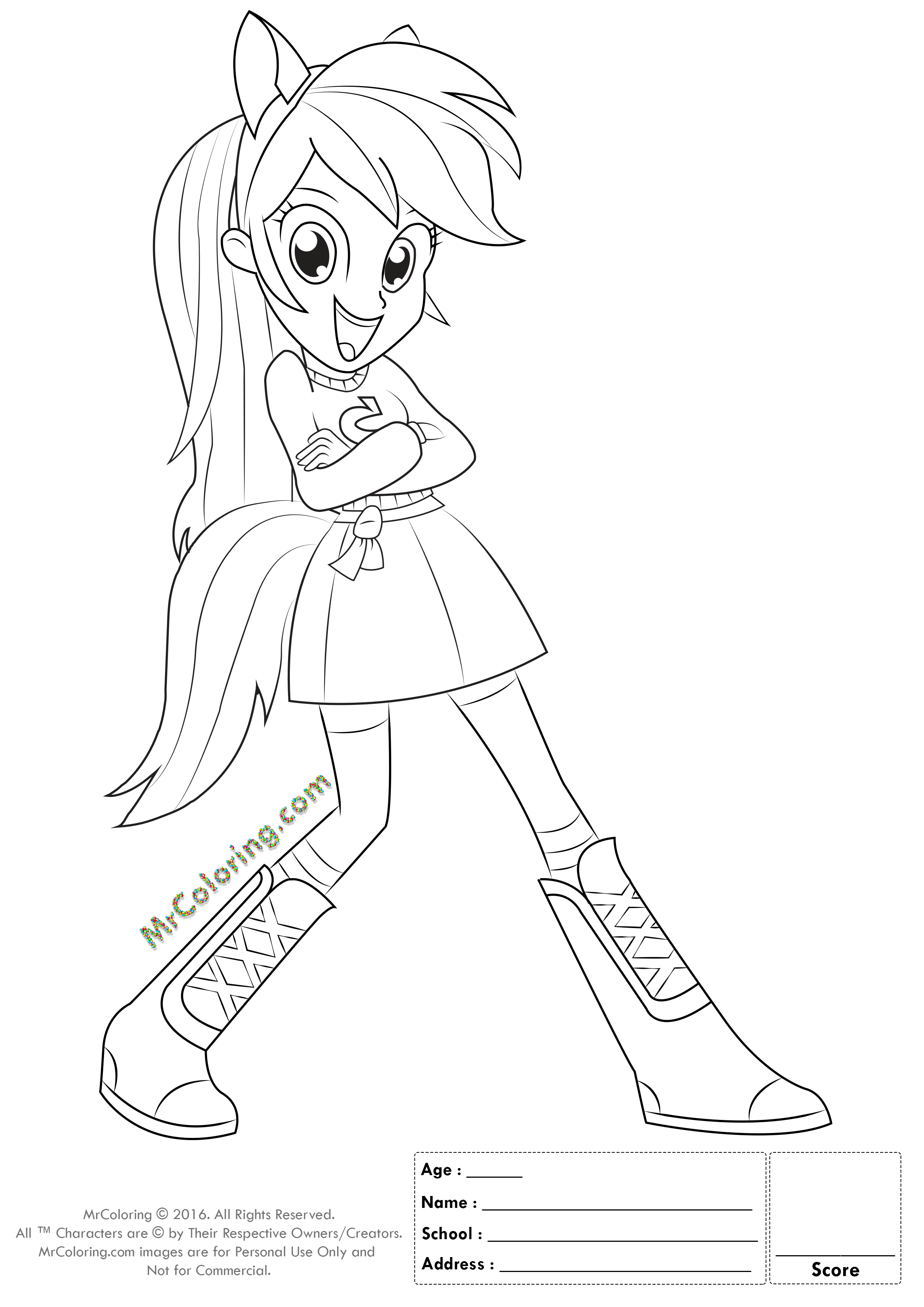 2480x3508 With Equestria Girls Coloring Sheets