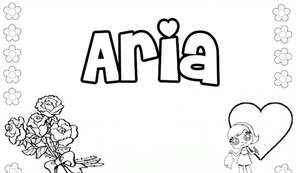 1024x600 Coloring Pages Girls Names Timykids