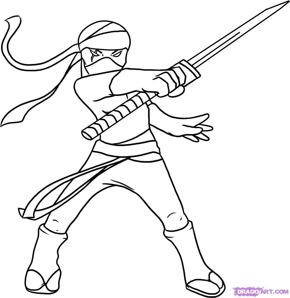 1012x1039 Ninja Coloring Pages Bookmontenegro Me