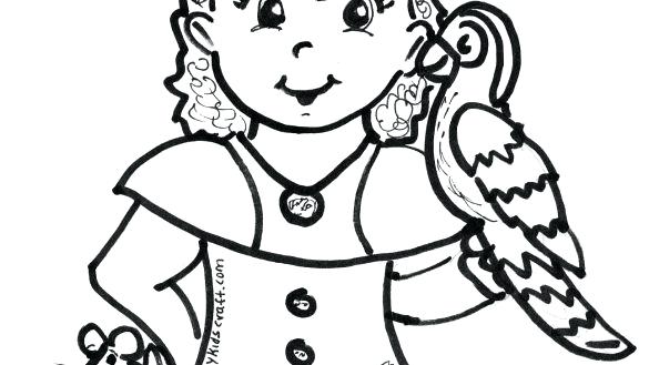585x329 Girl Pirate Coloring Sheets Pages Hello Kitty Page Worksheets