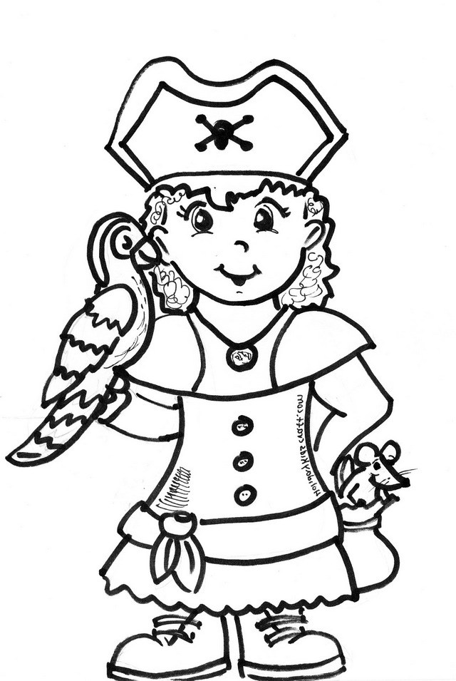 640x955 Girl Pirate Coloring Pages 2 Interesting Design Ideas
