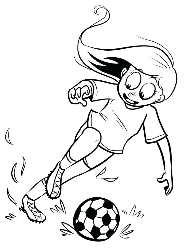 768x1024 Coloring Page ~ Coloring Pages Soccer Free Girl Coloring Pages