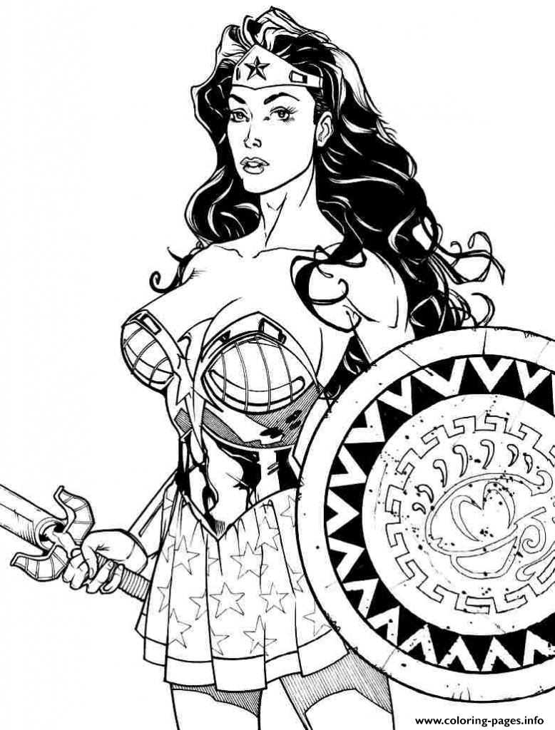 778x1024 Wonder Woman Power Girl Coloring Pages Printable