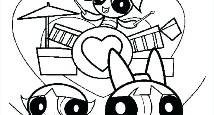 728x393 Powerpuff Girls Coloring Book